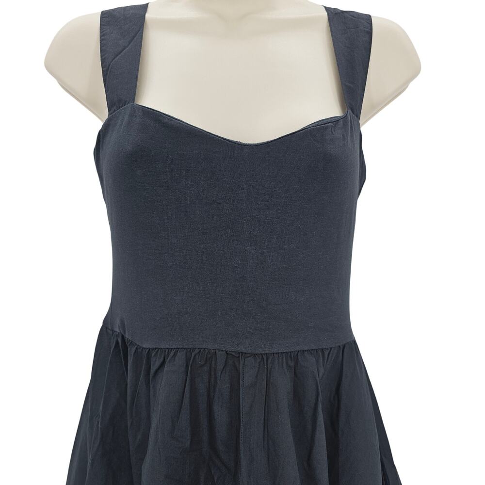 J. Crew Black Sleeveless Sweetheart Midi Dress - Picture 3 of 9